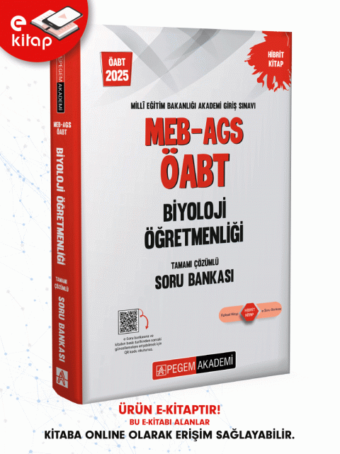 2025 MEB-AGS ÖABT Biyoloji Öğretmenliği E-Soru Bankası