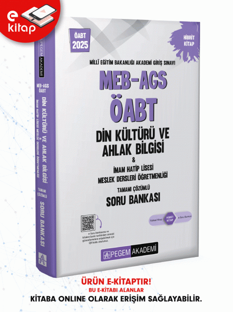2025 MEB-AGS ÖABT Din Kültürü ve Ahlak Bilgisi Öğretmenliği E-Soru Bankası