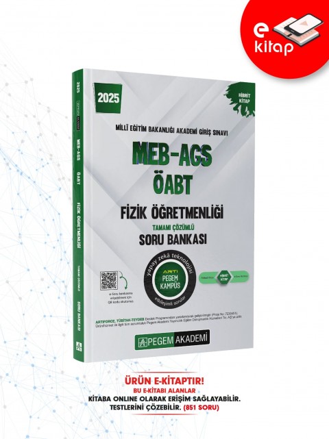 2025 MEB-AGS ÖABT Fizik Öğretmenliği E-Soru Bankası