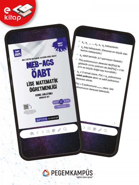 2025 MEB-AGS ÖABT Lise Matematik Öğretmenliği Konu Anlatımlı E-Kitap Seti
