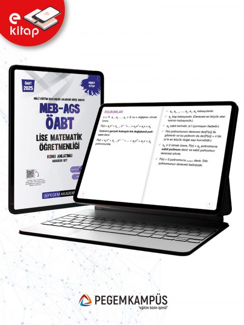 2025 MEB-AGS ÖABT Lise Matematik Öğretmenliği Konu Anlatımlı E-Kitap Seti