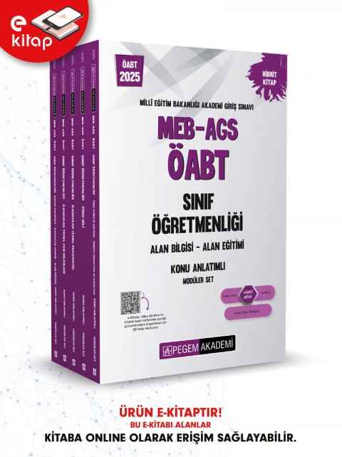 2025 MEB-AGS ÖABT Sınıf Öğretmenliği Konu Anlatımlı E-Kitap Seti