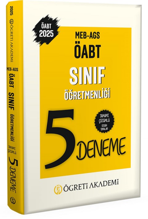 2025 MEB AGS ÖABT Sınıf Öğretmenliği Tamamı Çözümlü 5 Deneme