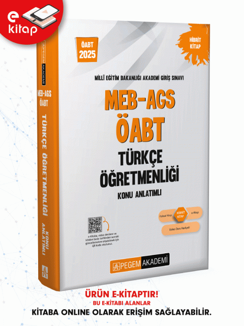 2025 MEB-AGS ÖABT Türkçe Öğretmenliği Konu Anlatımlı E-Kitap