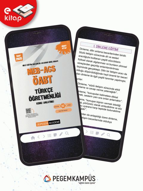 2025 MEB-AGS ÖABT Türkçe Öğretmenliği Konu Anlatımlı E-Kitap