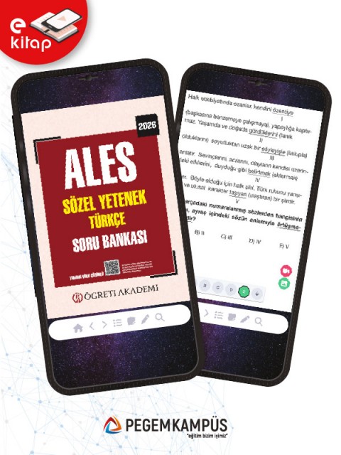 2026 ALES Sözel Yetenek Türkçe Tamamı Video Çözümlü E-Soru Bankası