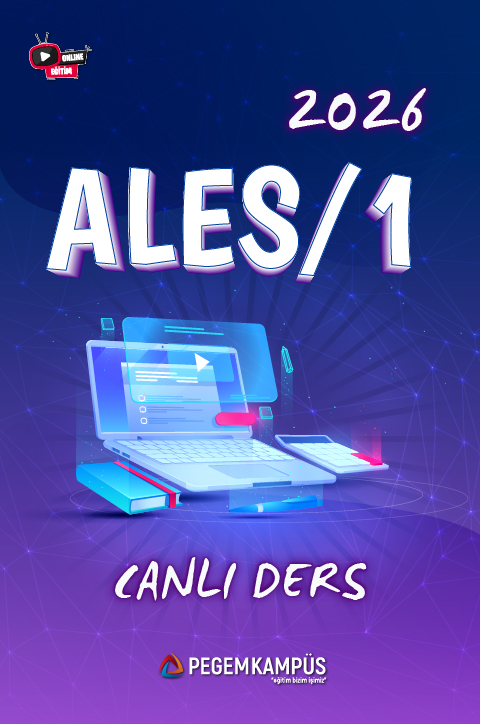 2026 ALES/1 Canlı Ders + Ders İzleme Defterleri + Soru Bankası