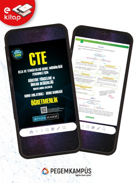 2026 CTE Adalet Bakanlığı Ceza ve Tevkifevleri Genel Müdürlüğü Görevde Yükselme ve Ünvan Değişikliği Sınavlarına Hazırlık Konu Anlatımlı Soru Bankası ÖĞRETMENLİK E-Kitap