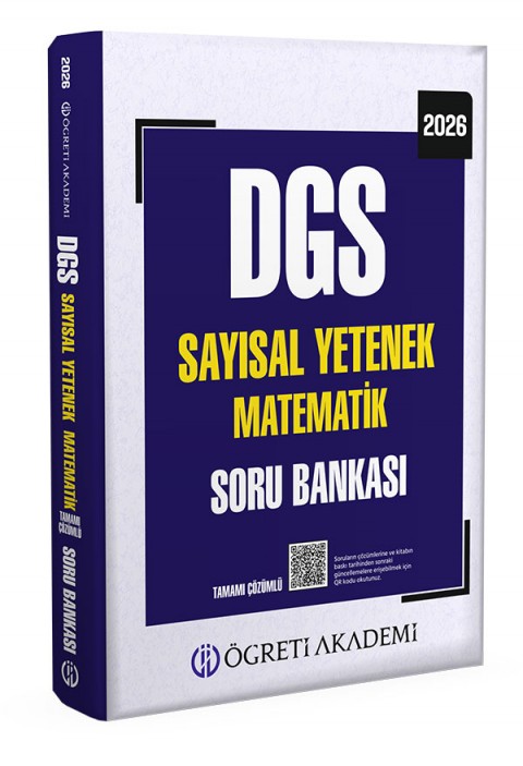 2026 DGS Sayısal Yetenek Matematik Tamamı Çözümlü Soru Bankası