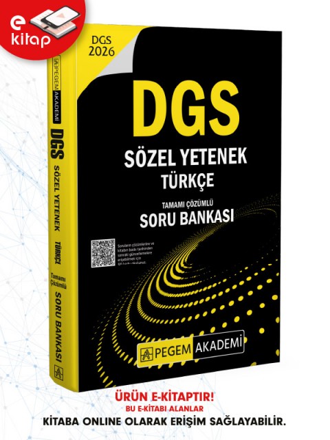 2026 DGS Sözel Yetenek Türkçe Tamamı Çözümlü E-Soru Bankası