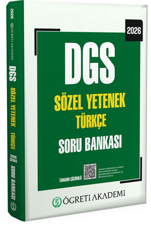 2026 DGS Sözel Yetenek Türkçe Tamamı Çözümlü Soru Bankası