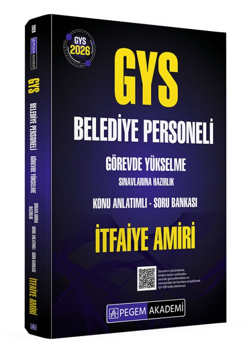 2026 GYS Belediye Personeli Görevde Yükselme Sınavlarına Hazırlık Konu Anlatımlı Soru Bankası İTFAİYE AMİRİ