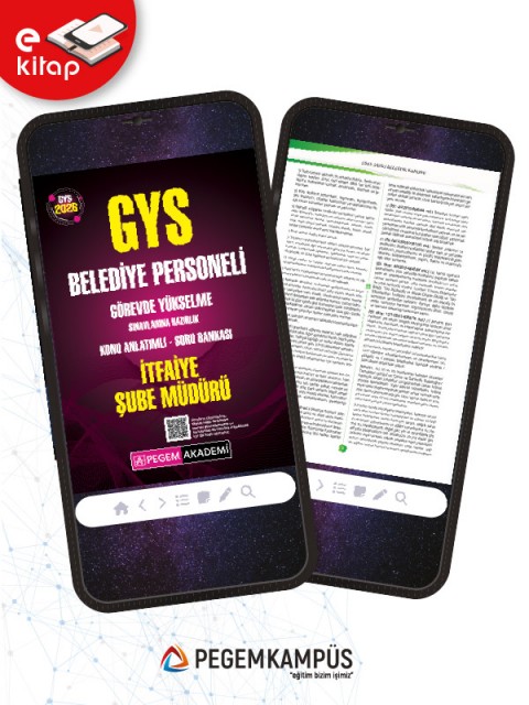 2026 GYS Belediye Personeli Görevde Yükselme Sınavlarına Hazırlık Konu Anlatımlı Soru Bankası İTFAİYE ŞUBE MÜDÜRÜ E-Kitap