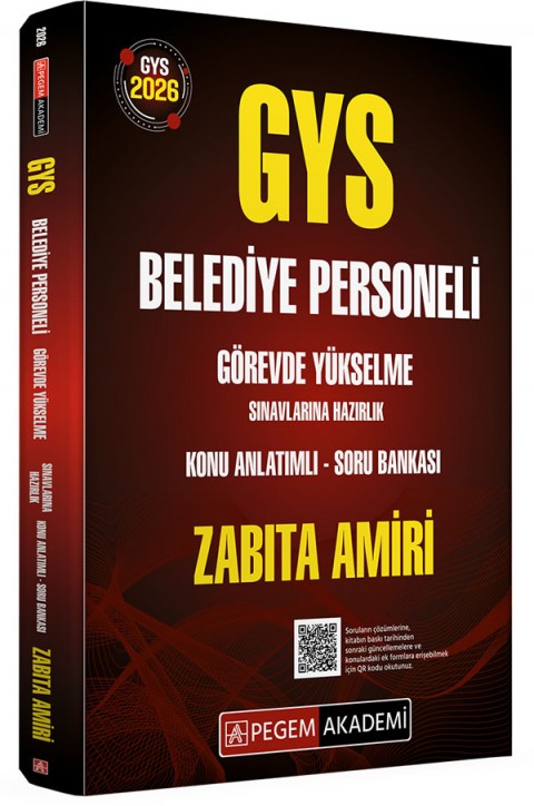 2026 GYS Belediye Personeli Görevde Yükselme Sınavlarına Hazırlık Konu Anlatımlı Soru Bankası ZABITA AMİRİ