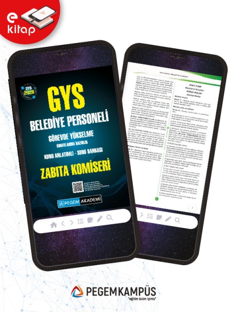 2026 GYS Belediye Personeli Görevde Yükselme Sınavlarına Hazırlık Konu Anlatımlı Soru Bankası ZABITA KOMİSERİ E-Kitap