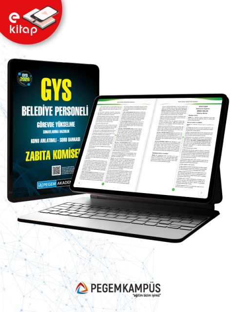 2026 GYS Belediye Personeli Görevde Yükselme Sınavlarına Hazırlık Konu Anlatımlı Soru Bankası ZABITA KOMİSERİ E-Kitap