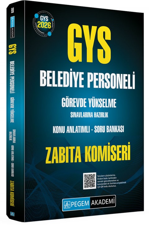 2026 GYS Belediye Personeli Görevde Yükselme Sınavlarına Hazırlık Konu Anlatımlı Soru Bankası ZABITA KOMİSERİ