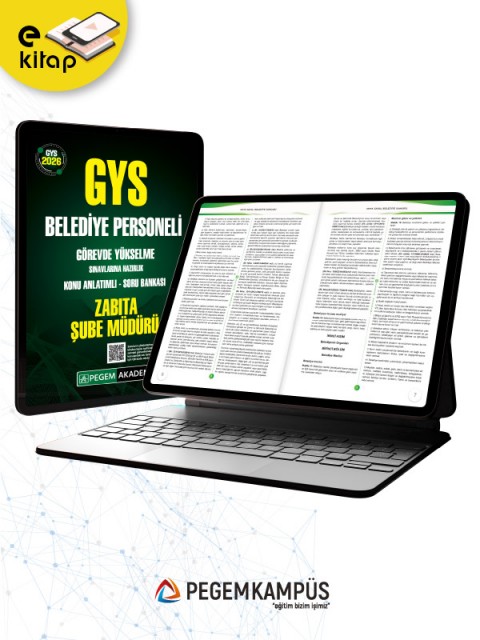 2026 GYS Belediye Personeli Görevde Yükselme Sınavlarına Hazırlık Konu Anlatımlı Soru Bankası ZABITA ŞUBE MÜDÜRÜ E-Kitap