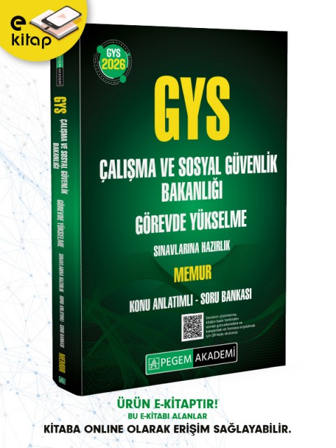 2026 GYS Çalışma ve Sosyal Güvenlik Bakanlığı Görevde Yükselme Sınavlarına Hazırlık MEMUR Konu Anlatımlı Soru Bankası E-Kitap