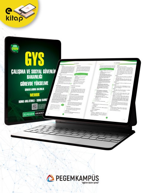 2026 GYS Çalışma ve Sosyal Güvenlik Bakanlığı Görevde Yükselme Sınavlarına Hazırlık MEMUR Konu Anlatımlı Soru Bankası E-Kitap