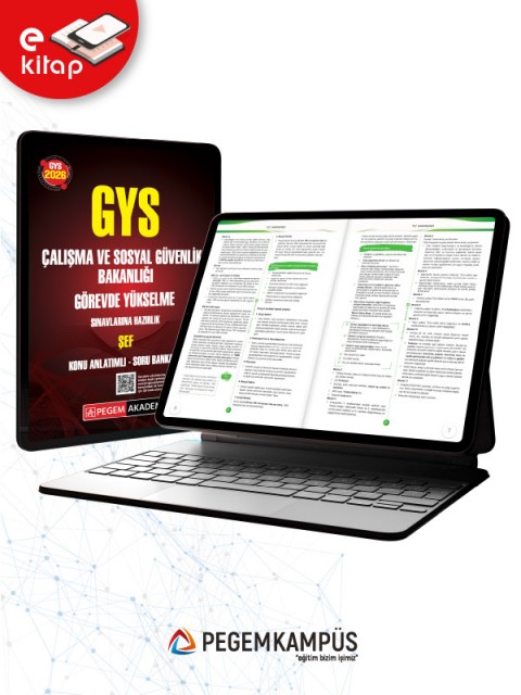 2026 GYS Çalışma ve Sosyal Güvenlik Bakanlığı Görevde Yükselme Sınavlarına Hazırlık ŞEF Konu Anlatımlı Soru Bankası E-Kitap