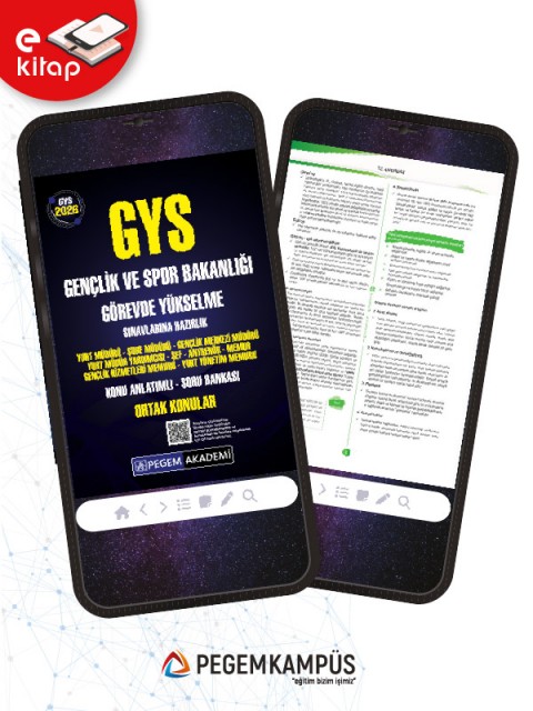 2026 GYS Gençlik ve Spor Bakanlığı Görevde Yükselme Sınavlarına Hazırlık Konu Anlatımlı Soru Bankası ORTAK KONULAR E-Kitap