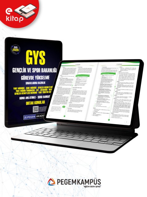 2026 GYS Gençlik ve Spor Bakanlığı Görevde Yükselme Sınavlarına Hazırlık Konu Anlatımlı Soru Bankası ORTAK KONULAR E-Kitap