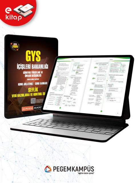 2026 GYS İçişleri Bakanlığı Görevde Yükselme ve Ünvan Değişikliği Sınavlarına Hazırlık Konu Anlatımlı Soru Bankası ŞEFLİK VERİ HAZIRLAMA ve KONTROL İŞLETMENİ E-Kitap