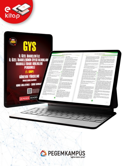 2026 GYS İl Özel İdareleri ile İl Özel İdarelerinin Üyesi Oldukları Mahalli İdare Birlikleri Personeli (1. Grup) Görevde Yükselme Sınavlarına Hazırlık Konu Anlatımlı Soru Bankası E-Kitap