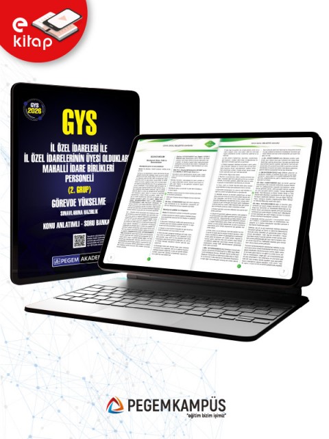 2026 GYS İl Özel İdareleri ile İl Özel İdarelerinin Üyesi Oldukları Mahalli İdare Birlikleri Personeli (2. Grup) Görevde Yükselme Sınavlarına Hazırlık Konu Anlatımlı Soru Bankası E-Kitap