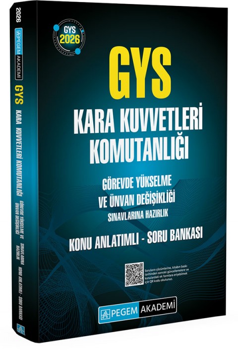 2026 GYS Kara Kuvvetleri Komutanlığı Görevde Yükselme ve Ünvan Değişikliği Konu Anlatımlı Soru Bankası