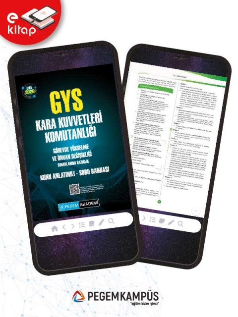 2026 GYS Kara Kuvvetleri Komutanlığı Görevde Yükselme ve Ünvan Değişikliği Sınavlarına Hazırlık Konu Anlatımlı Soru Bankası E-Kitap