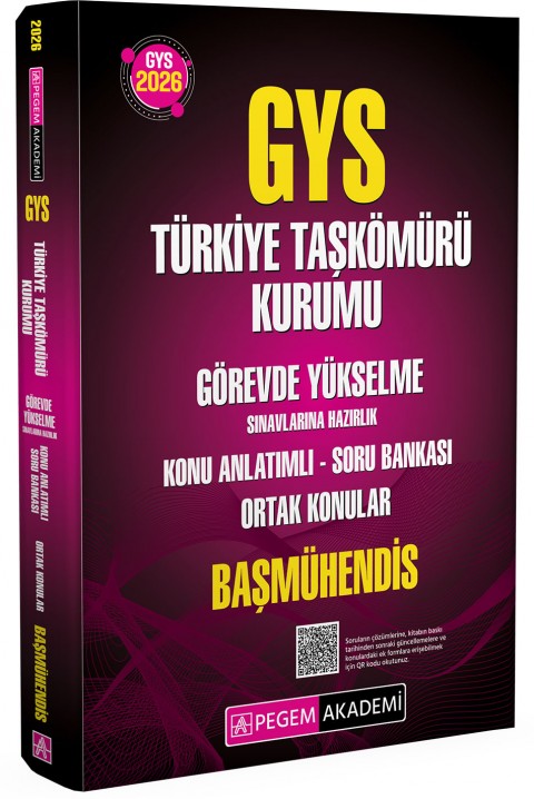 2026 GYS Türkiye Taşkömürü Kurumu Görevde Yükselme Sınavlarına Hazırlık Konu Anlatımlı Soru Bankası Ortak Konular BAŞMÜHENDİS