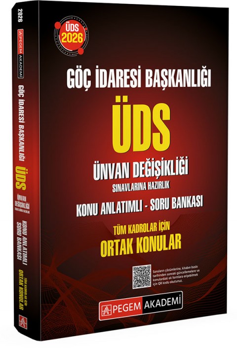 2026 Göç İdaresi Başkanlığı ÜDS Ünvan Değişikliği Sınavlarına Hazırlık Konu Anlatımlı Soru Bankası Tüm Kadrolar İçin ORTAK KONULAR
