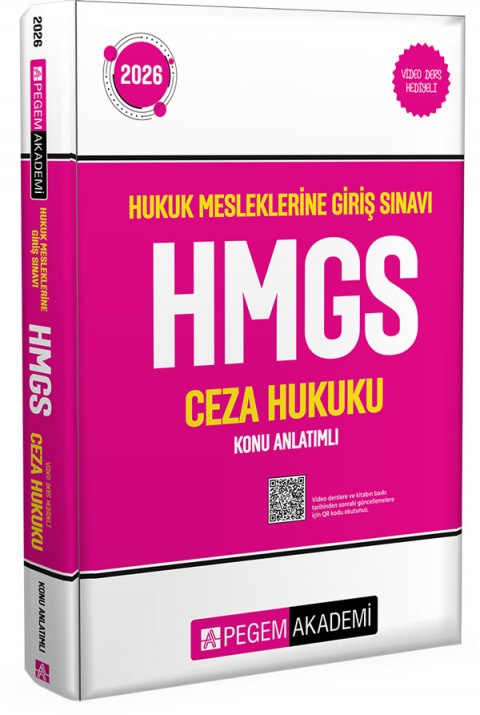 2026 Hukuk Mesleklerine Giriş Sınavı HMGS Ceza Hukuku Konu Anlatımlı