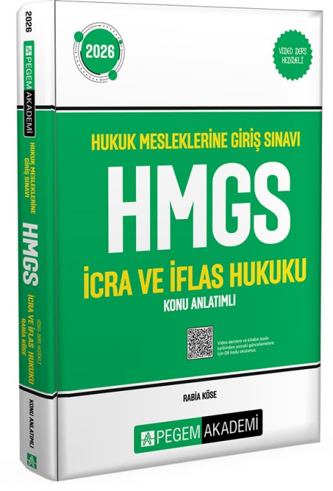 2026 Hukuk Mesleklerine Giriş Sınavı HMGS İcra ve İflas Hukuku Konu Anlatımlı