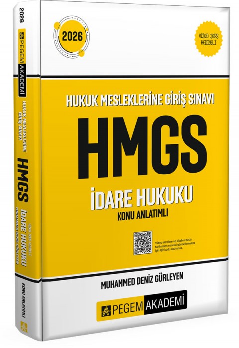 2026 Hukuk Mesleklerine Giriş Sınavı HMGS İdare Hukuku Konu Anlatımlı