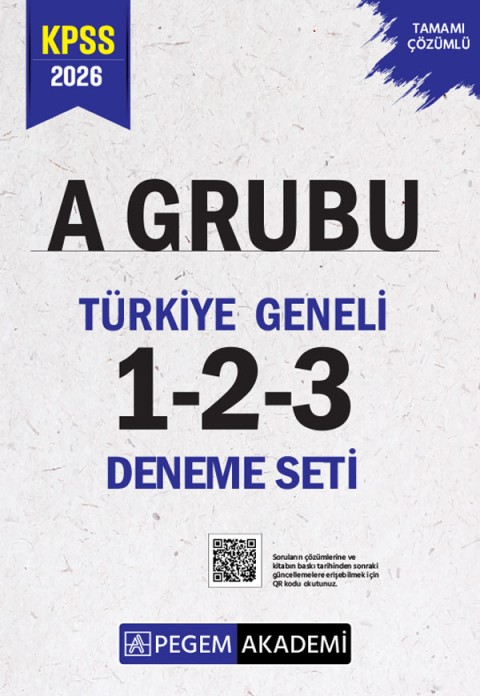 2026 KPSS A Grubu Tamamı Çözümlü Türkiye Geneli 1-2-3 (3'lü Deneme Seti)