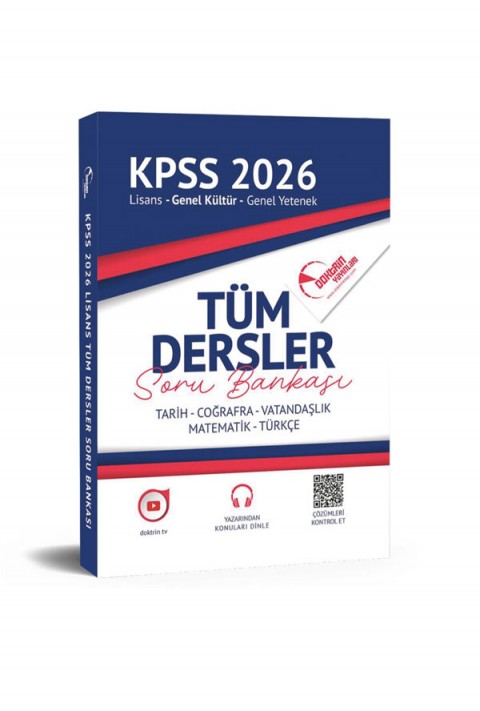 2026 KPSS Genel Kültür Yetenek Tüm Dersler Tek Kitap Soru Bankası