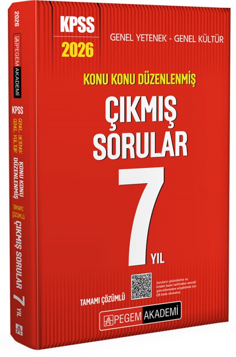 2026 KPSS Genel Yetenek Genel Kültür Konu Konu Düzenlenmiş Tamamı Çözümlü Çıkmış Sorular 7 Yıl