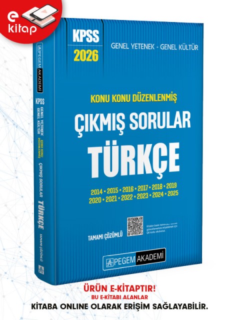 2026 KPSS Genel Yetenek Genel Kültür Konu Konu Düzenlenmiş Tamamı Çözümlü Çıkmış Sorular TÜRKÇE E-Kitap