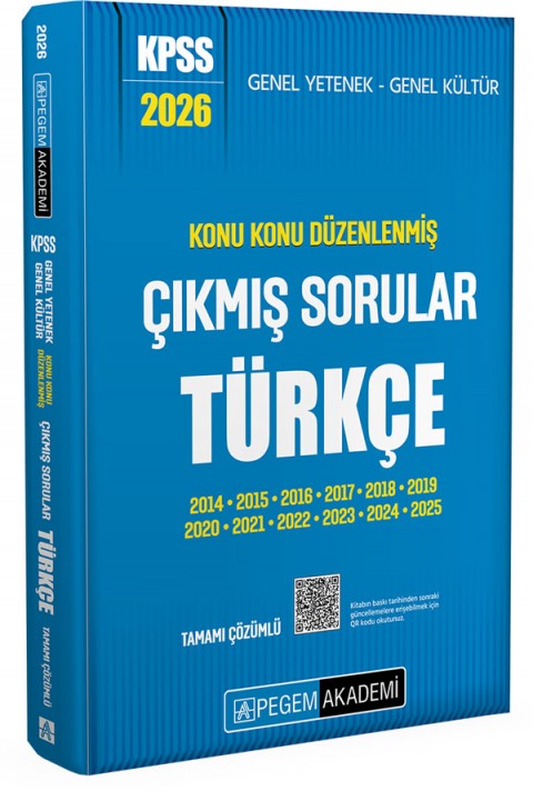 2026 KPSS Genel Yetenek Genel Kültür Konu Konu Düzenlenmiş Tamamı Çözümlü Çıkmış Sorular TÜRKÇE