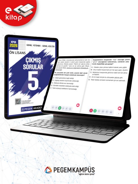 2026 KPSS Ön Lisans Genel Yetenek Genel Kültür Tamamı Video Çözümlü Çıkmış Sorular 5 Yıl (e-kitap)