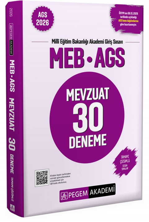 2026 MEB AGS Mevzuat 30 Deneme Tamamı Çözümlü