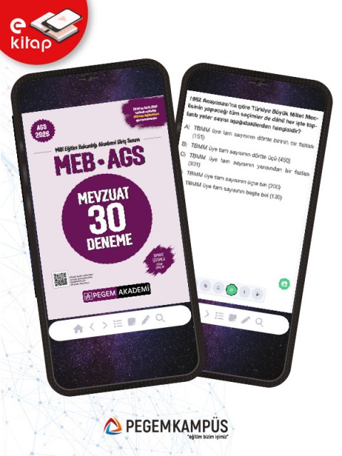 2026 MEB-AGS Mevzuat Tamamı Çözümlü 30 Deneme E-Kitap