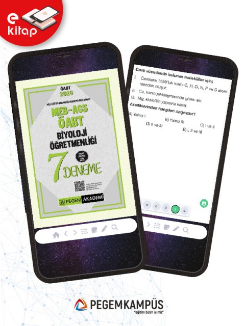 2026 MEB-AGS-ÖABT Biyoloji Öğretmenliği Tamamı Çözümlü 7 E-Deneme