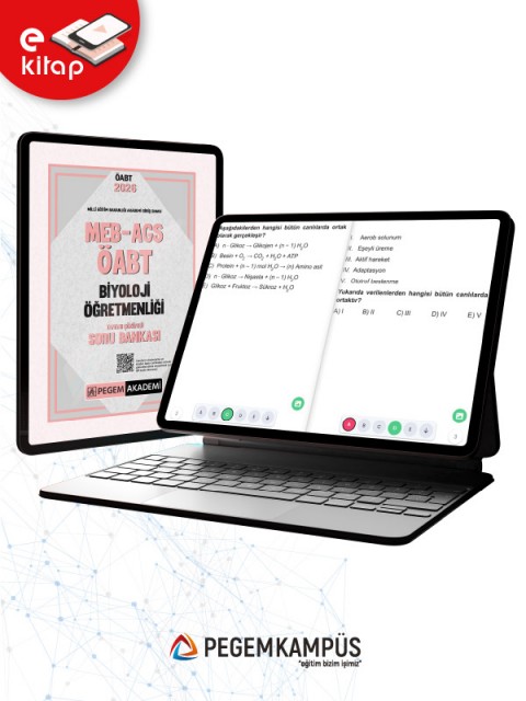 2026 MEB-AGS ÖABT Biyoloji Öğretmenliği Tamamı Çözümlü E-Soru Bankası