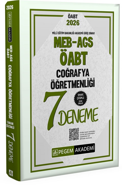 2026 MEB AGS ÖABT Coğrafya Öğretmenliği Tamamı Çözümlü 7 Deneme