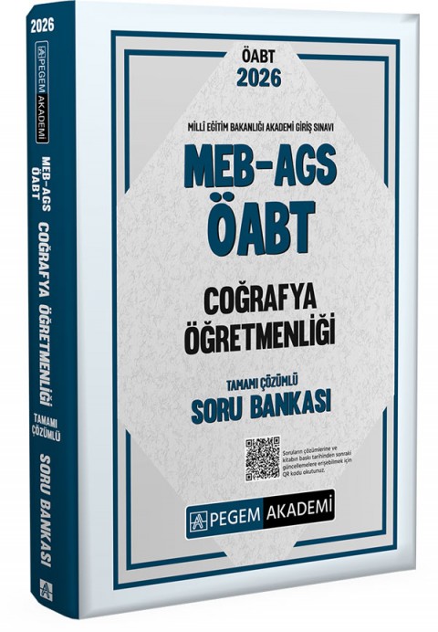 2026 MEB AGS ÖABT Coğrafya Öğretmenliği Tamamı Çözümlü Soru Bankası