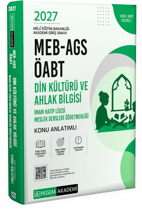2027 MEB AGS ÖABT Din Kültürü ve Ahlak Bilgisi-İmam Hatip Lisesi Mes.Lisesi Öğr. Konu Anlatımlı